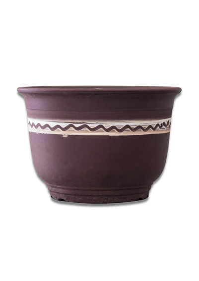 A clay plant pot