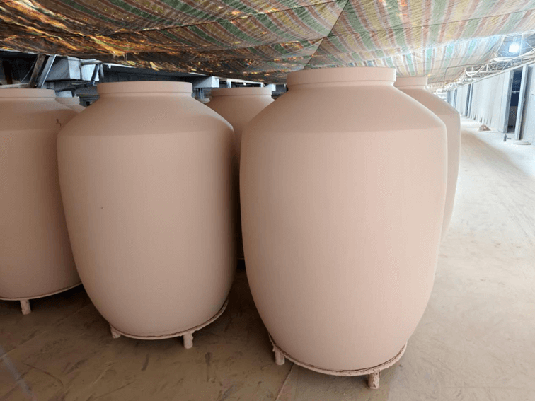 Steps for making a clay pottery： Drying