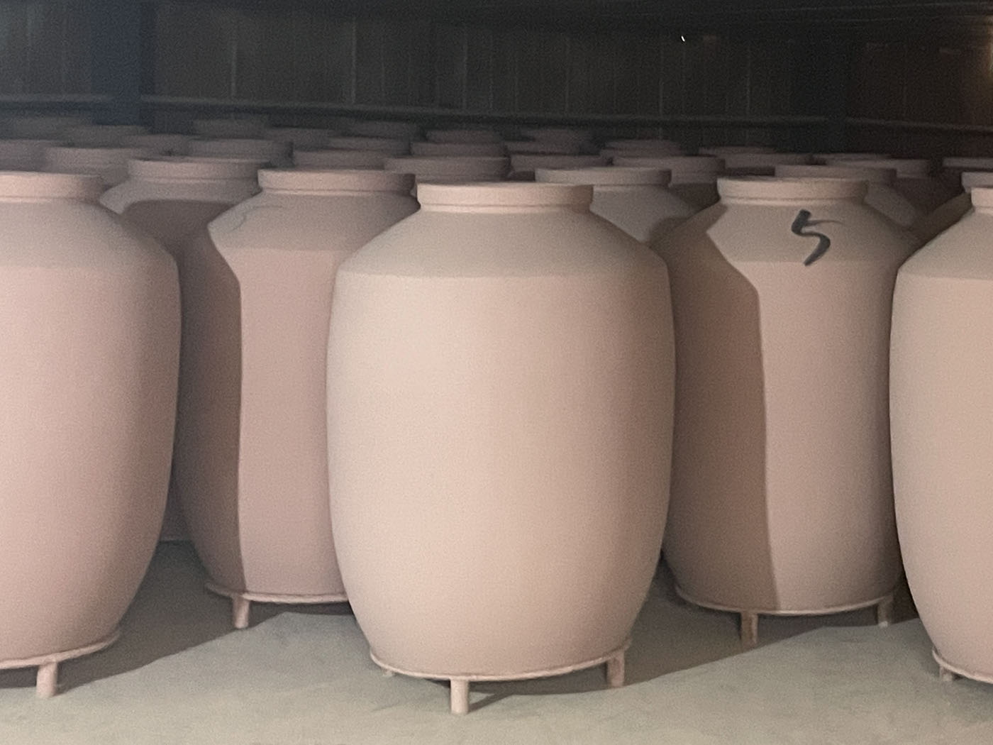 Clay Wine Jar Drying