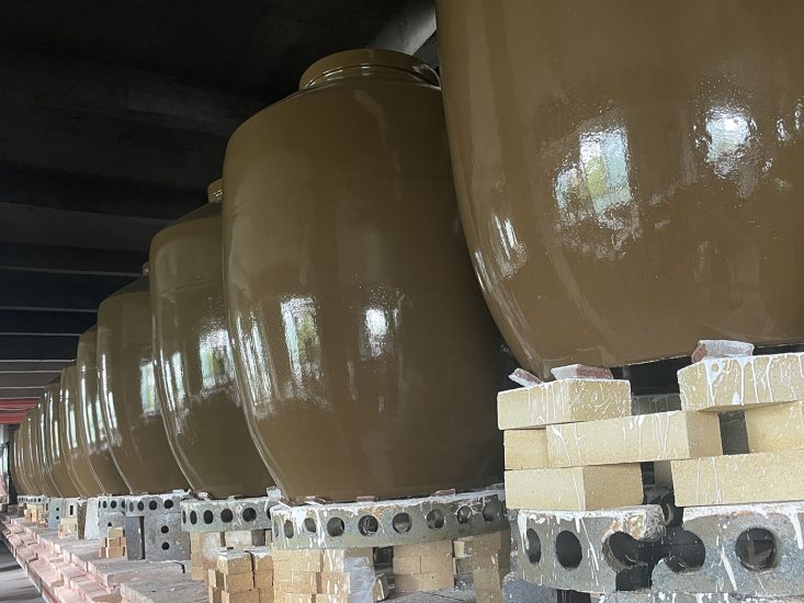 Clay Wine Jar Firing