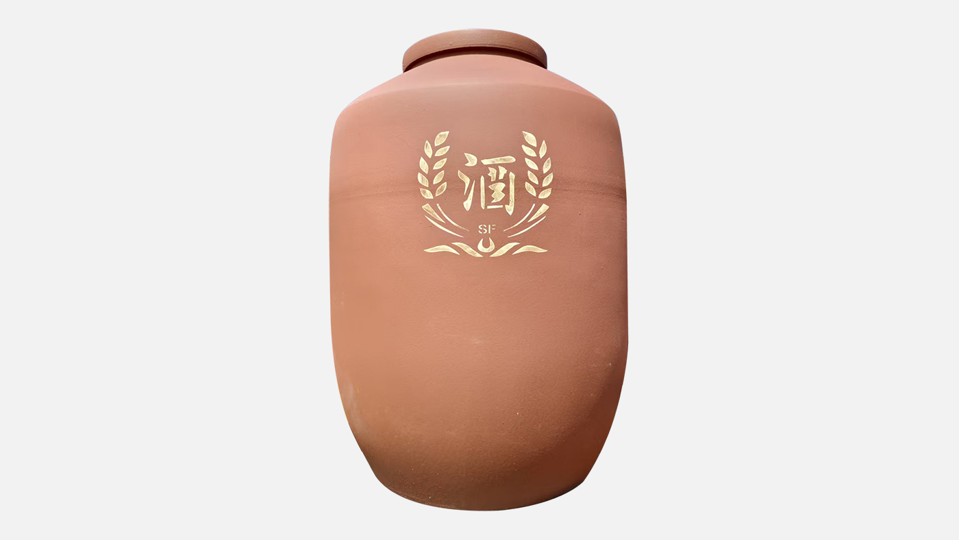 Shunfa 1000L Unglazed Clay Wine Jar