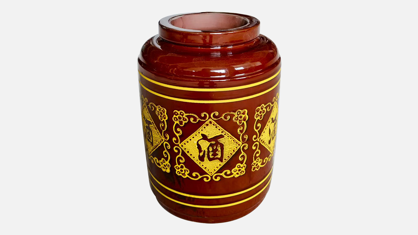 Shunfa 10L Glazed Clay Wine Jars