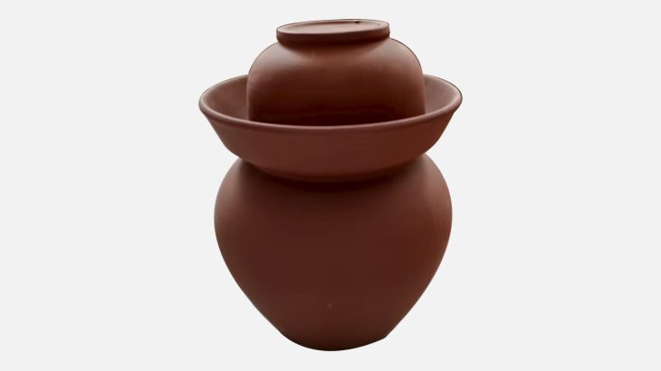 Shunfa 25L Small Unglazed Kimchi Jar