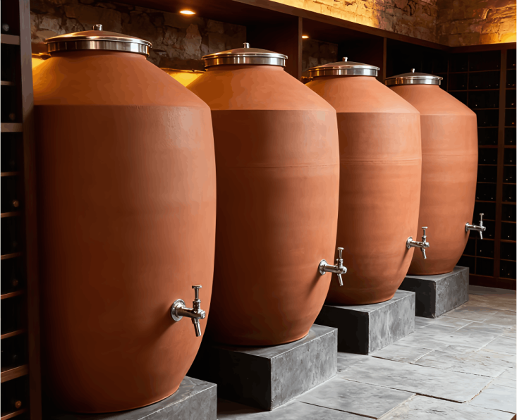 amphora for wine making